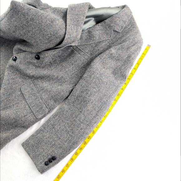 Rare Harris Tweed Handwoven 100% Pure Scottish Wool Sport Coat Gray Men's 41 - Picture 10 of 10